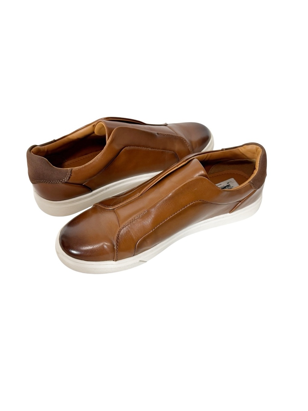 Nordstrom Rack Joshua Men Brown Saddle Slip On Ortholite Comfort Sneaker Size 10